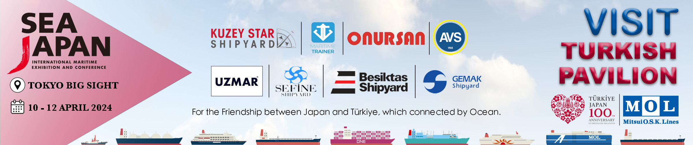 Türk Firmaları ile Sea Japan'a Katılıyoruz MOL Turkey